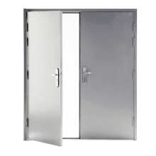 2021 New Fire Rated 3 1.5 Hours Fire Rated Steel Flush Two Panel Raised Doors For Hotel Hospital